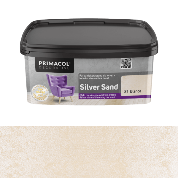 Struktūriniai dekoratyvniai dažai silver sand s1 blanca