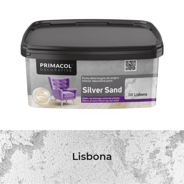 Struktūriniai dekoratyvniai dažai silver sand s6 lisbona