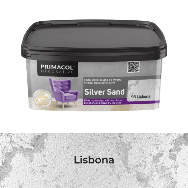 Struktūriniai dekoratyvniai dažai silver sand s6 lisbona