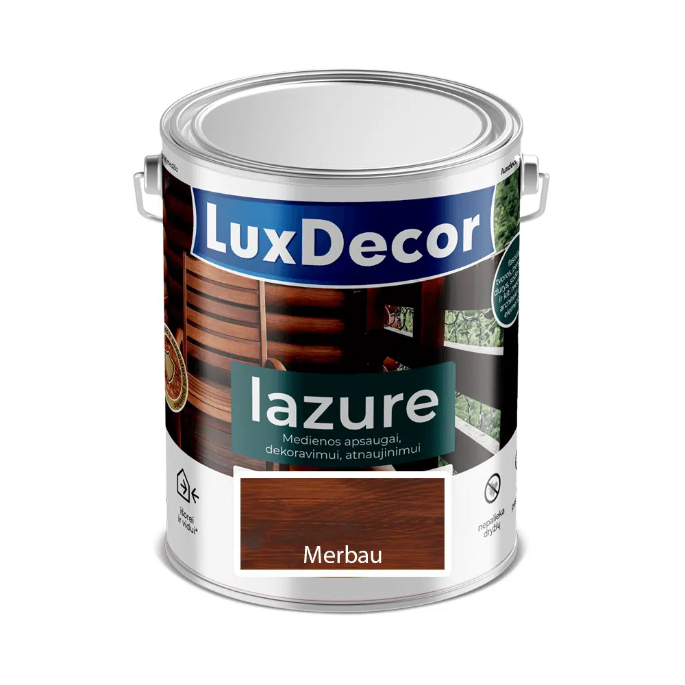 Medienos impregnantas LuxDecor Lazure merbau 2,2l