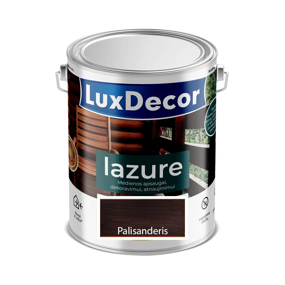 Medienos impregnantas LuxDecor Lazure palisanderis 2,2l