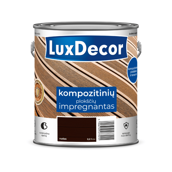Kompozitinių WPC terasinių lentų impregnantas LuxDecor