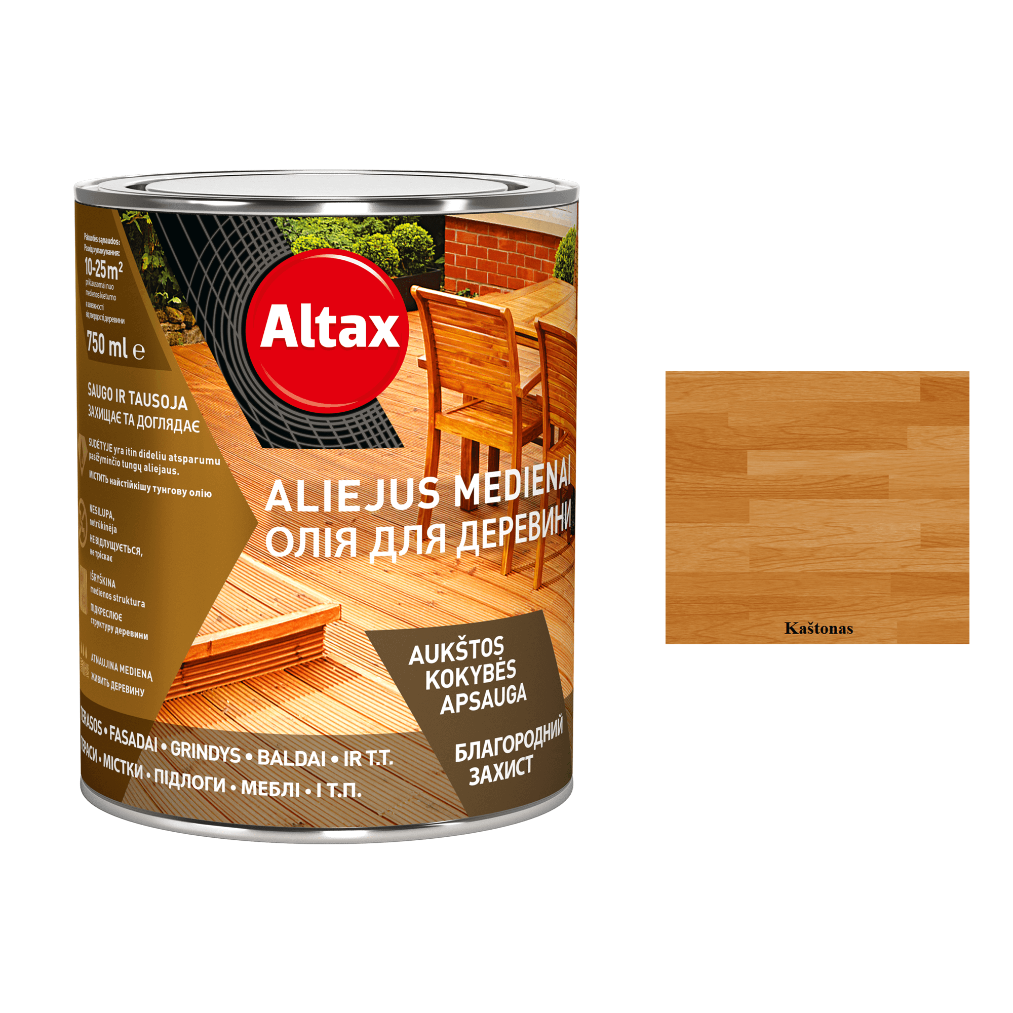 aliejus medienai altax kaštonas 0,75