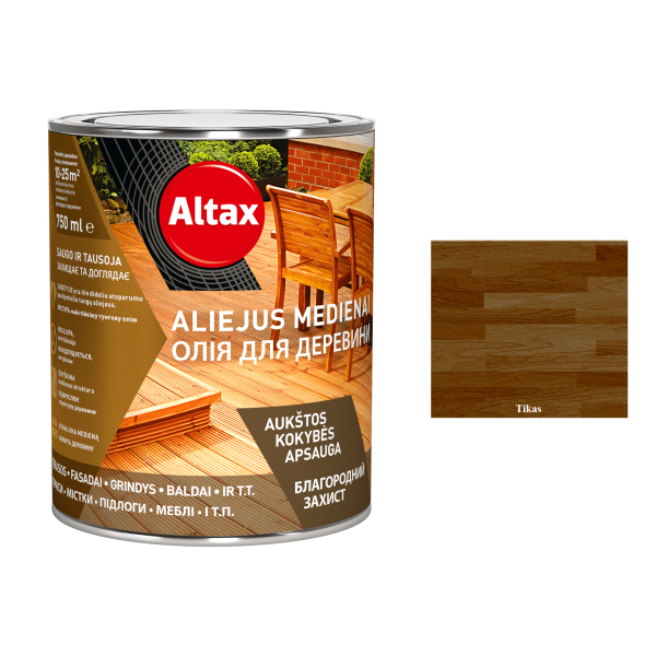 aliejus medienai altax tikas 0,75l