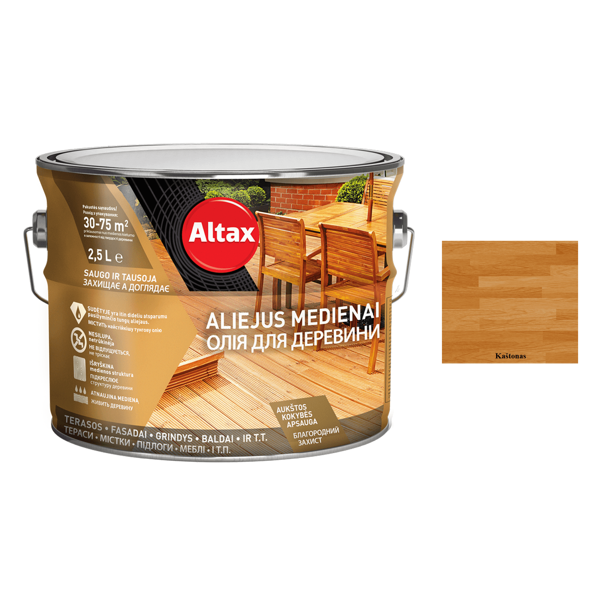 aliejus medienai altax kaštonas 2,5l