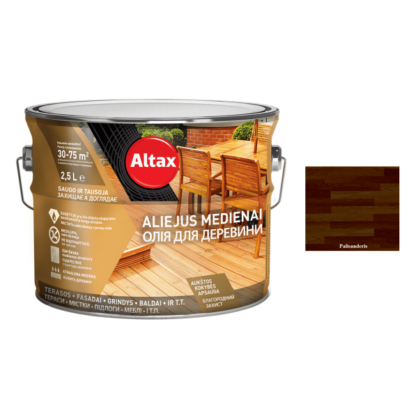 aliejus medienai altax palisanderis 2,5l
