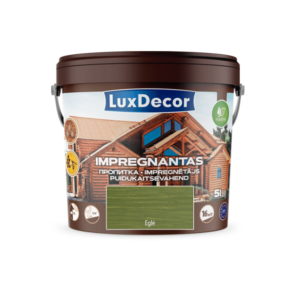 Dekoratyvinis impregnantas medienai LuxDecor eglė 5l Kategorija: medienos impregnantai