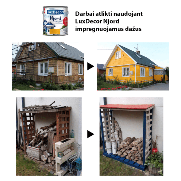 Impregnuojantys dazai luxdecor njord darbai
