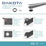 Modulinė MIDI jungtis vamzdžiui iš apačios Ø110mm, su 4 varžtais - Image 3