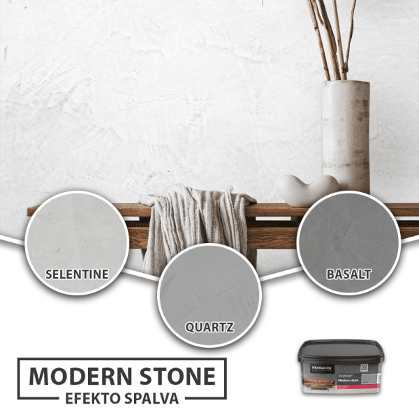 Sienų dekoras Modern stone dekoravimo pasta efektai ir spalvos